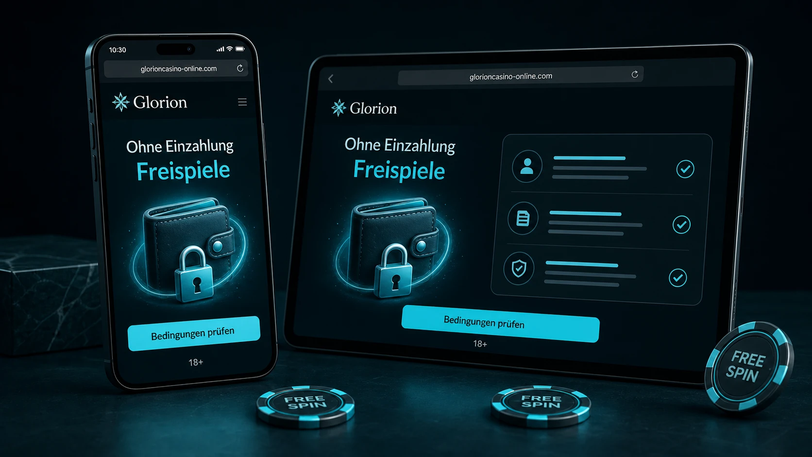 Glorion Casino No Deposit Bonus ohne Einzahlung