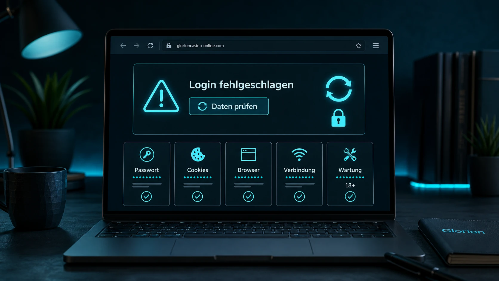 Warum funktioniert der Glorion Casino Login nicht?